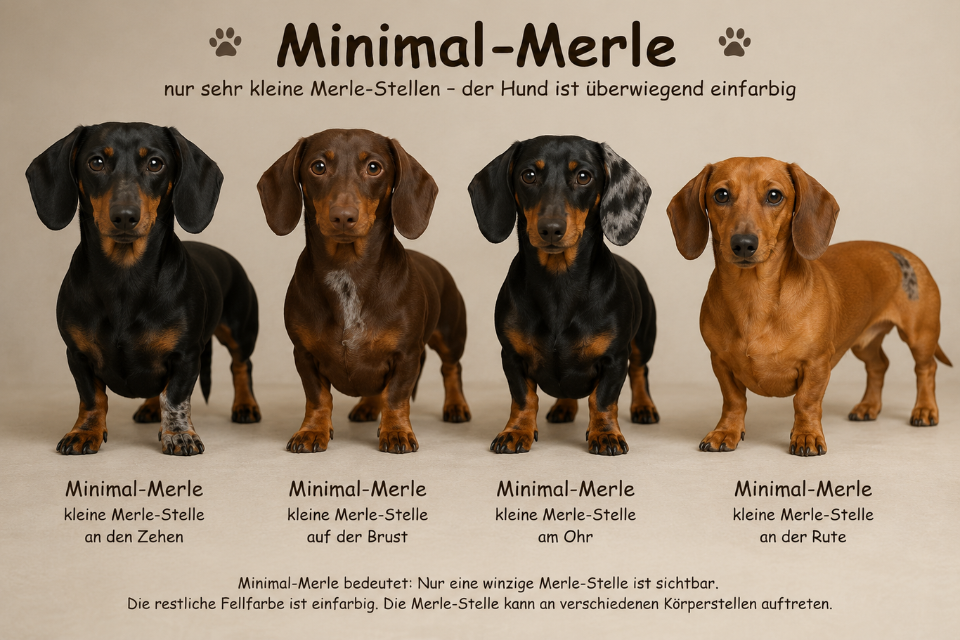 Minimal Merle Anzeichen, die ein Hinweis auf Minimalmerle sein könnten