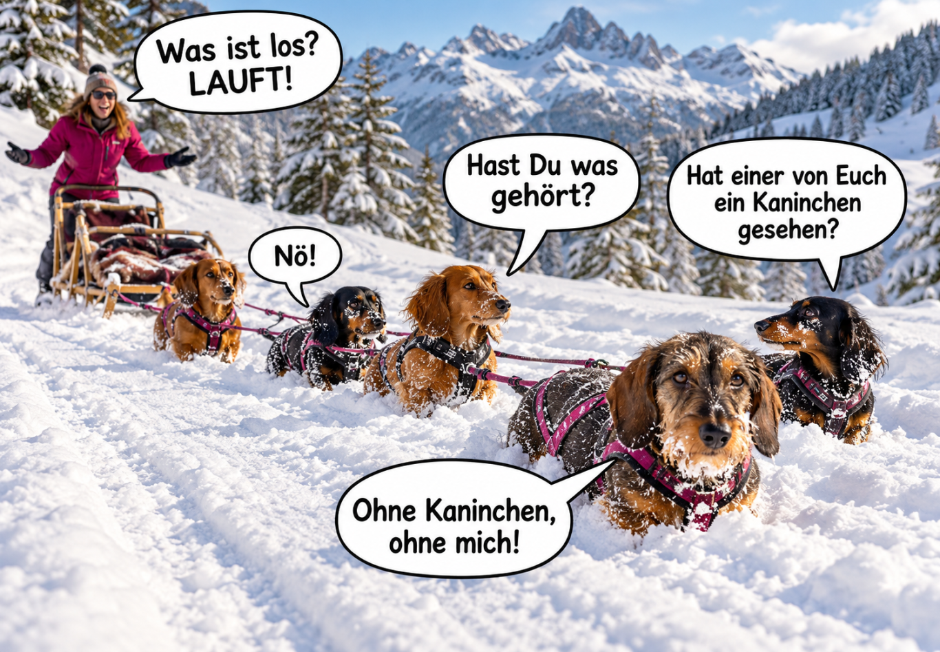 Lustiges Dackelbild