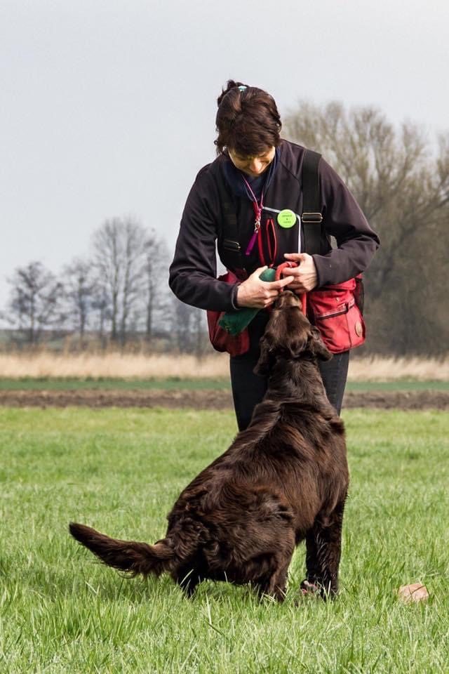 Daniela Dührkop beim Hundetraining