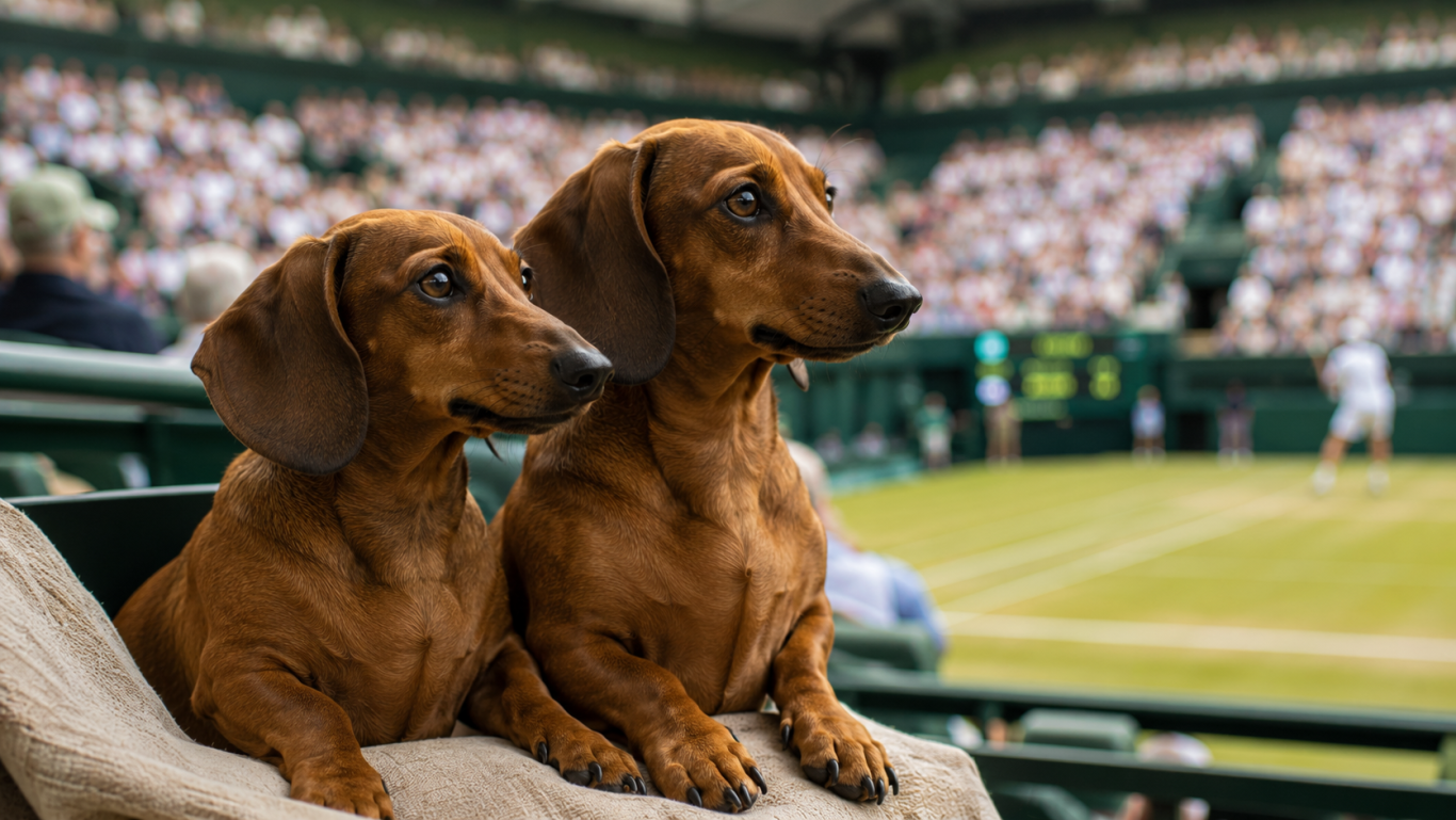 Dackel Zverev Mishka und Buba
